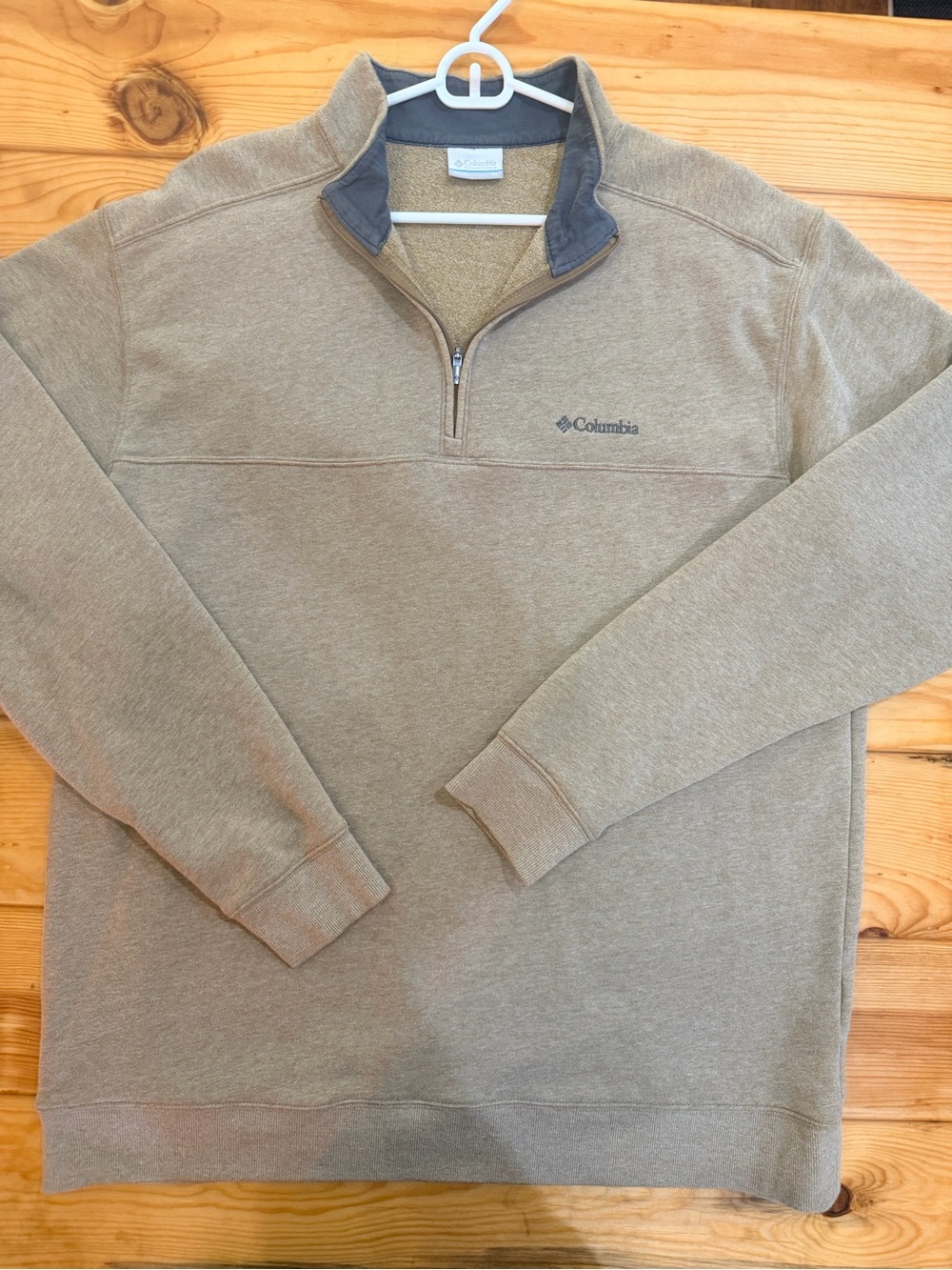 Columbia Men's Quarter-Zip Fleece Sweater - brown